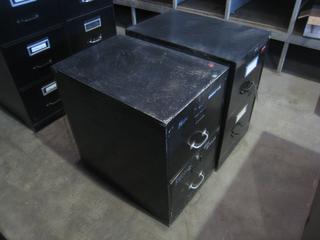 (2) Filing Cabinets 27"x18"x28".