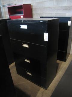 (2) 4 Drawer Filing Cabinets 18"x36"x54".