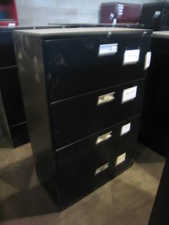 (2) 4 Drawer Filing Cabinets 18"x36"x54".