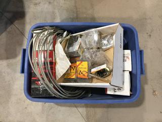 Lot of Oil Filters, Latches, Cable, Etc.