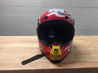 Red/Blk HJC Helmet, XXLarge.