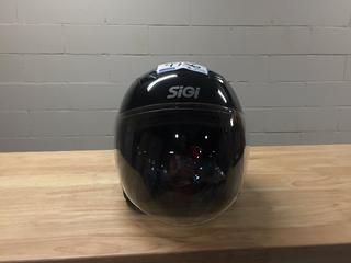 New Black SiGi Helmet, Medium. 
