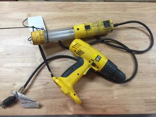 PowerFist Drill (No Battery) & Work Light.