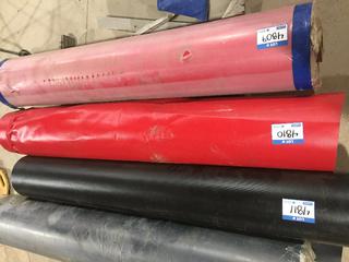 61" Wide Roll of Red Vinyl