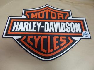 Harley Davidson Rubber Mat Sign - 17 In.