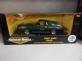 American Muscle 1969 AMC AMX 1/18 Die cast - New in Box