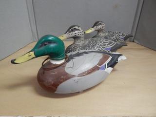 3 Duck Decoys - 1960's USA