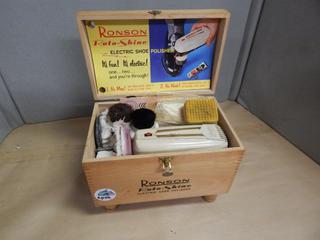 Ronson Electric Shoe Shine Polisher Kit - Vintage