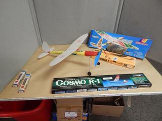 Vintage Collection of Rubber Powered Model Gliders