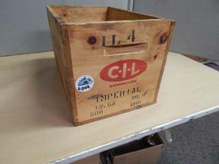 C-I-L Ammunition Wooden Crate - Stamped on all sides