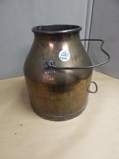 Delaval Brass Milk Pail 