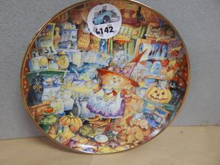 Franklin Mint Collector's Plate - Scardey Cats by Bill Bell