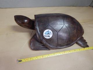 13 Inch Ironwood Turtle Carving - very heavy