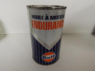 Gulf Motor Oil Can