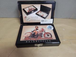 Harley Davidson Dominoes Set - New in Box