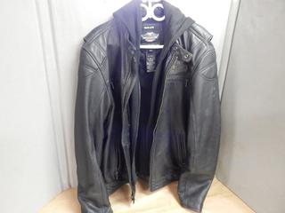 Harley Davidson 2 XL Leather Jacket - no road rash