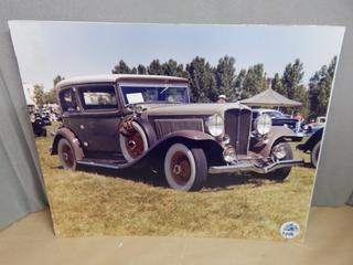 Old Car Photo Mounted on Cardboard 16 in x 24 in.