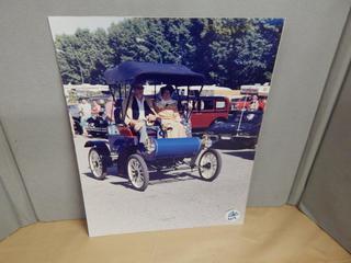 Old Car Photo Mounted on Cardboard 16 in x 24 in.