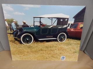 Old Car Photo Mounted on Cardboard 16 in x 24 in.