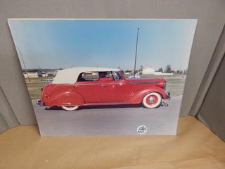 Old Car Photo Mounted on Cardboard 16 in x 24 in.