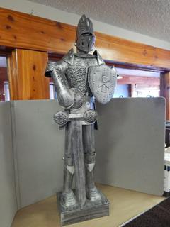 Tin Knight Statue - 60 in. tall