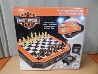 Harley Davidson 4 in 1 Game Set - New in Box