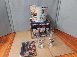 Harley Davidson Ice Bucket Set - New in Box