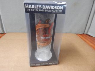 Harley Davidson 16 oz. Pilsner Glass - New in Box