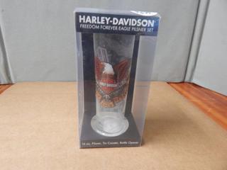 Harley Davidson 16 oz. Pilsner Glass - New in Box