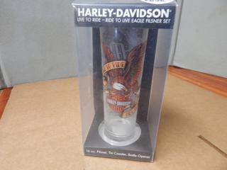 Harley Davidson 16 oz. Pilsner Glass - New in Box