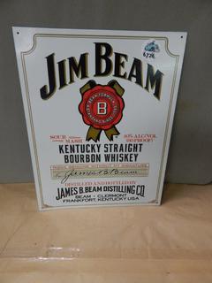 Tin Sign - Jim Beam 