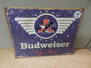 Tin Sign - Budweiser