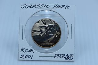 2001 Royal Canadian Mint Jurassic Park PTERANDOON Coin.