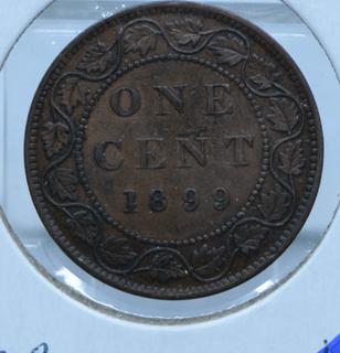 1899 Canada 1 Cent Coin.