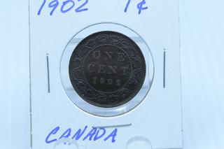 1902 Canada 1 Cent Coin.