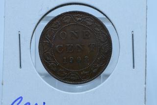 1908 Canada 1 Cent Coin.