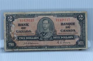 1937 Canada Two Dollar Bank Note - Osborne.