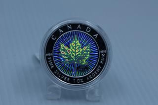 2001 Canada Holographic .9999 One Oz Fine Silver Coin.
