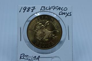 1987 Buffalo Days Regina Token.