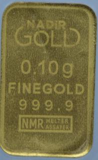 0.10g Fine Gold 999.9.