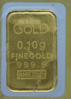 0.10g Fine Gold 999.9.