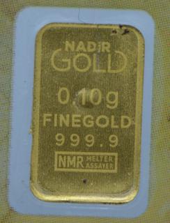 0.10g Fine Gold 999.9.