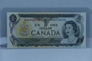 1973 Bank of Canada $1 Bank Note - Uncirculated.