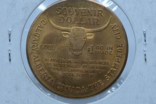 1963 Calgary Stampede Trade Dollar.