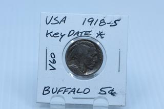 1918 USA Buffalo Nickel.