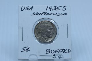 1935 USA Buffalo Nickel.