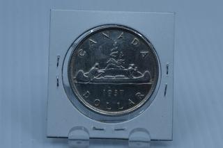 1937 Canada Silver Dollar.