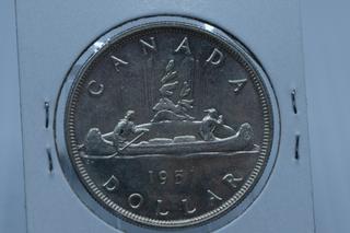 1951 Canada Silver Dollar.