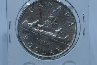 1954 Canada Silver Dollar.