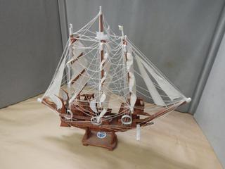 Wooden Ship - approx. 20 x 20